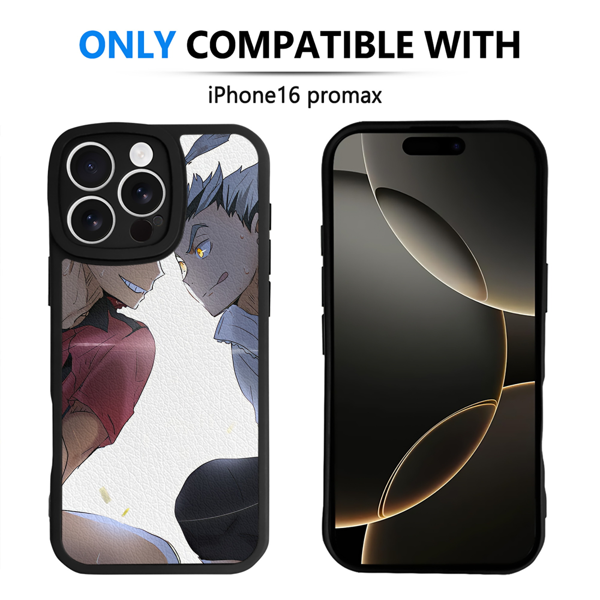 （画像用） ハイキュー!! Haikyu!! 【iPhone 16シリーズ対応】シリコンスマホケース（レザー調） 材質：シリコン